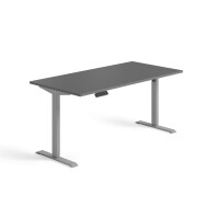 Schnellmontage Elektro-Hubtisch höhenverstellbar, 1600x800x740-1175, Onyx/Silber
