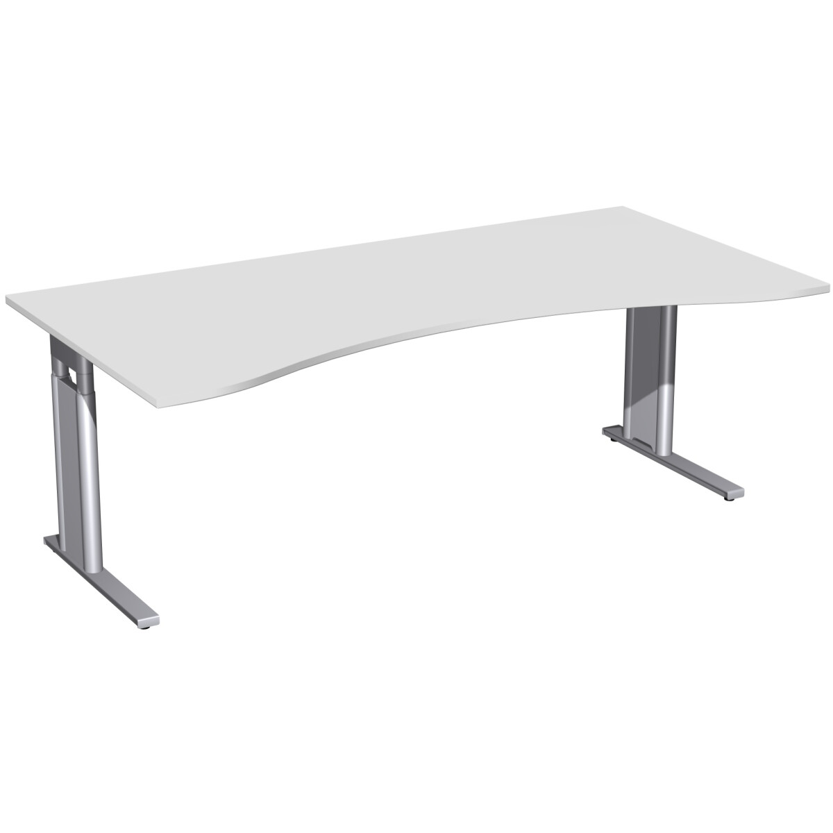 Schreibtisch Ergonomieform höhenverstellbar, C Fu&szlig