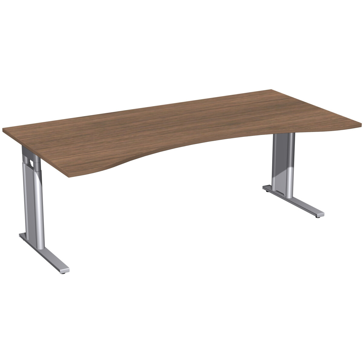 Schreibtisch Ergonomieform höhenverstellbar, C Fu&szlig