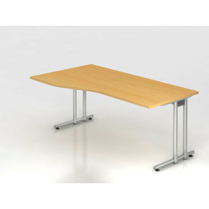 Büro Schreibtisch 180x100 cm Freiform Modell NS18