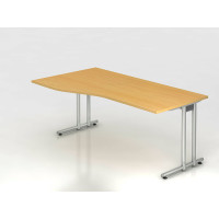 Büro Schreibtisch 180x100 cm Freiform Modell NS18