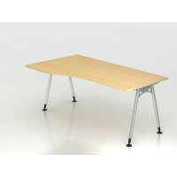 Büro Schreibtisch 180x80/100 cm Freiform Modell AS18 stufenlos höheneinstellbar