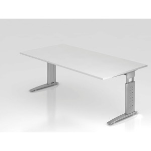 Büro Schreibtisch 200x100 cm Modell US2E mechanische Höheneinstellung