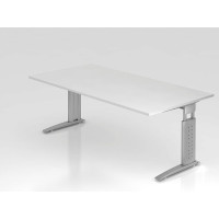 Büro Schreibtisch 200x100 cm Modell US2E mechanische Höheneinstellung