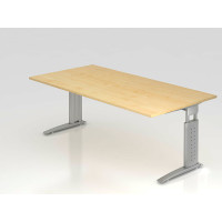 Büro Schreibtisch 200x100 cm Modell US2E mechanische Höheneinstellung