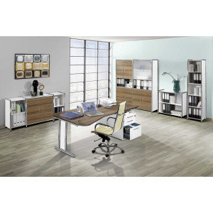 Kerkmann Büroschrank Anbauregal 7384 Artline 2 OH 78x38x78 cm Chrom