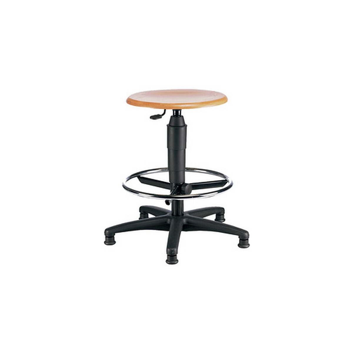 Topstar Drehhocker TEC 60 - Holz Counter Sitz Buche natur