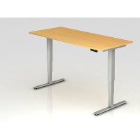 Hammerbacher Büro Schreibtisch Stehtisch höhenverstellbar 180x80 cm Modell XDSM19 mit Memory-Schalter