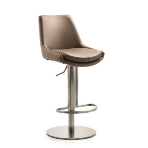 Mayer 1221 Barhocker Tresenhocker My Comfort Line Edelstahl Leder Optik