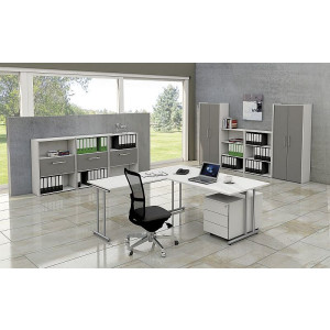 Kerkmann 4435 Einzelregal Büroregal 5 OH Move 2 Move3 Start up 80x38x183cm Korpus weiß