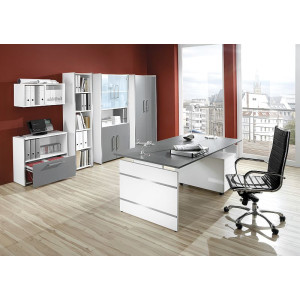Kerkmann 4435 Einzelregal Büroregal 5 OH Move 2 Move3 Start up 80x38x183cm Korpus weiß