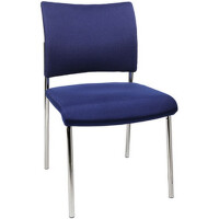 Besucherstuhl Visit 10 Polster blau 2er Set
