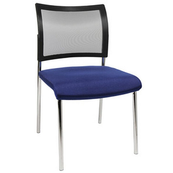 Besucherstuhl Visit 10 Netz blau 2er Set