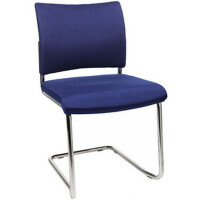Besucherstuhl Freischwinger Visit 20 Polster 2er Set blau