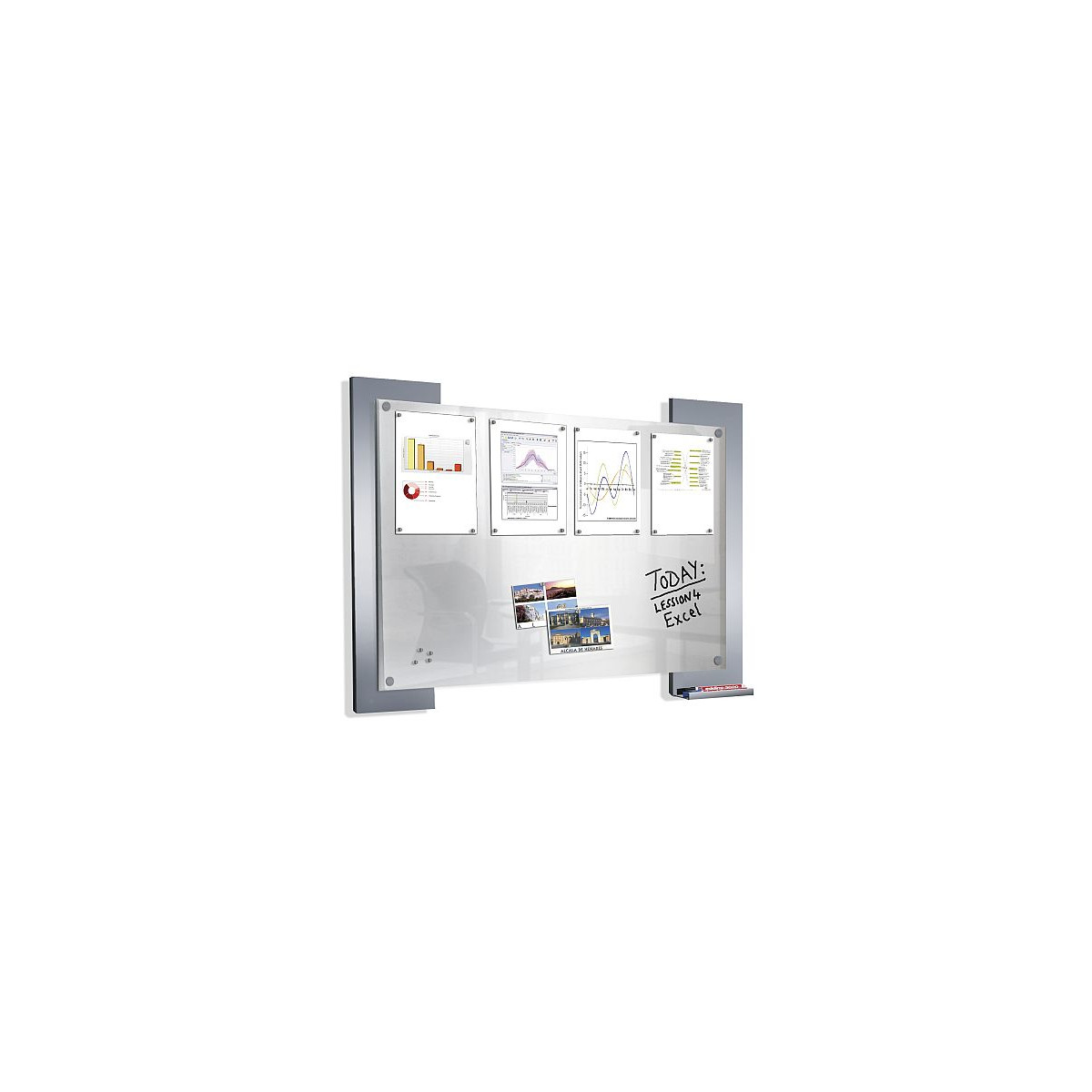 Kerkmann Infoboard 6518 Look  aus satiniertem Glas