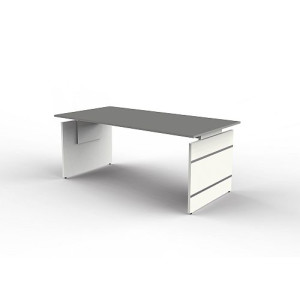 Kerkmann Schreibtisch Form 4 180x80x68-76 cm Wangen-Gestell