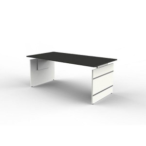 Kerkmann Schreibtisch Form 4 180x80x68-76 cm Wangen-Gestell
