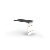 Kerkmann Schreibtisch Form 4 180x80x68-76 cm Wangen-Gestell