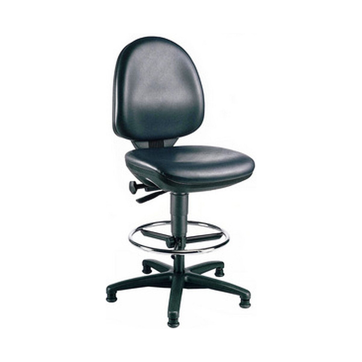 Topstar Arbeitsstuhl TEC 50 Counter Kunstleder schwarz mit F